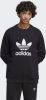 Adidas Adicolor Trefoil Crew Heren Sweatshirts Black Katoen Fleece online kopen