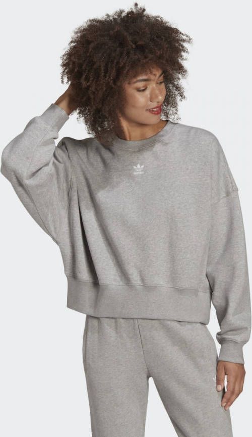 Dames sweatshirt adidas originelen administratieve essentials fleece sweatshirt hf7478 36 , Grijs, Dames online kopen