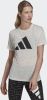 Adidas T shirt met logoprint en gem&#xEA, leerd dessin online kopen