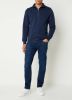Denham Logan Katoenen Sweater met Rits Blauw Heren online kopen