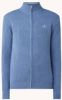 Gant Cotton Pique Zip Cardigan , Blauw, Heren online kopen