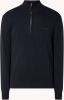 Gant Flamme Sweater met Rits Evening Blue Heren online kopen