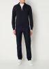 Gant Flamme Sweater met Rits Evening Blue Heren online kopen