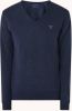 Gant V hals gebreide kleding , Blauw, Heren online kopen