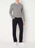 BOSS Casual slim fit basic longsleeve Tempest light/pastel grey online kopen