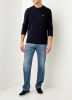 Lyle & Scott Maglione Crewneck lamswol Blend Jumper Kn921Vf.z56 , Blauw, Heren online kopen