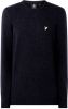 Lyle & Scott Maglione Crewneck lamswol Blend Jumper Kn921Vf.z56 , Blauw, Heren online kopen