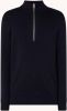 Nn07 Luis Trucker Collar Sweater , Blauw, Heren online kopen