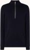 Nn07 Luis Trucker Collar Sweater , Blauw, Heren online kopen