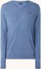 Gant V hals gebreide kleding , Blauw, Heren online kopen