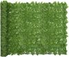 VidaXL Balkonscherm met groene bladeren 300x150 cm online kopen