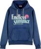 Scotch & Soda Sweater garment dye logo hoodie 169895/1149 online kopen