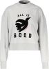 Scotch & Soda Cropped sweater in biologische katoenblend met flockprint online kopen