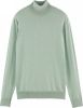 Scotch & Soda Melange turtleneck pullover, contai seafrost melan online kopen