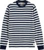 Scotch & Soda Sweater textured stripe sweatshirt 169911/0218 online kopen