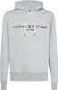 Tommy Hilfiger Herren Kapuzensweatshirt Logo Hoody , Grijs, Heren online kopen