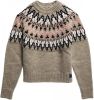Superdry gebreide trui met all over print beige/zwart/lichtroze/wit/bruin online kopen