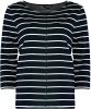 Bloomings Shirt met Ronde Hals Streep Donkerblauw Dames online kopen