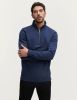 Denham Logan Katoenen Sweater met Rits Blauw Heren online kopen