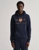 Gant hoodie donkerblauw 2047056 433 , Blauw, Heren online kopen