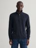 Gant Flamme Sweater met Rits Evening Blue Heren online kopen