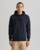 GANT Regular Fit Hooded Sweatshirt donkerblauw, Effen online kopen