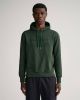 GANT Regular Fit Hooded Sweatshirt donkergroen, Effen online kopen