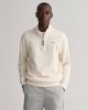 Gant Krem Waffle Texture Half Zip Genser , Beige, Heren online kopen