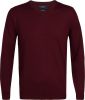 Profuomo Originale Slim Fit Sweatshirt V hals rood, Effen online kopen