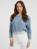 Guess Arielle kabelgebreide trui met dip dye dessin online kopen