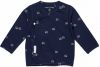 Noppies baby longsleeve Basic Collection met all over print en overslag detail donkerblauw online kopen