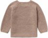 Noppies baby longsleeve Pino van biologisch katoen taupe melange online kopen