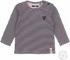 Dirkje baby gestreepte longsleeve met biologisch katoen donkerblauw/roze online kopen