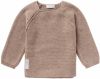 Noppies baby longsleeve Pino van biologisch katoen taupe melange online kopen