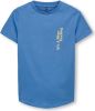 Only ! Jongens Shirt Korte Mouw -- Blauw Katoen online kopen