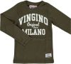 Vingino ! Jongens Shirt Lange Mouw Maat 116 Olijfgroen Katoen online kopen
