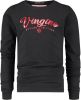 Vingino ! Meisjes Shirt Lange Mouw Maat 110 Zwart Katoen/elasthan online kopen