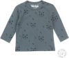 Dirkje baby longsleeve met biologisch katoen grijsgroen/donkerblauw online kopen