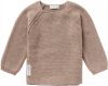 Noppies baby longsleeve Pino van biologisch katoen taupe melange online kopen