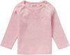 Noppies baby ribgebreide longsleeve Natal met biologisch katoen lichtroze online kopen