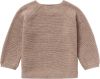 Noppies baby longsleeve Pino van biologisch katoen taupe melange online kopen