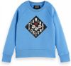 Scotch and Soda Truien Kids Artwork Sweatshirt Blauw online kopen