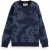 Scotch & Soda sweater met all over print blauw online kopen