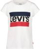 Levis Girls' Sportswear Logo T Shirt Junior White/Red/Navy Kind online kopen