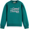 Scotch & Soda Sweater van biologisch katoen met borduring online kopen