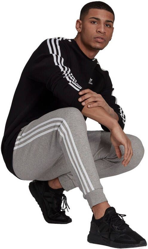 Adidas Originals adidas Sweatshirt Adicolor Classics 3 Stripes Crew Zwart/Wit online kopen