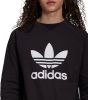 Adidas Adicolor Trefoil Crew Heren Sweatshirts Black Katoen Fleece online kopen