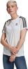 Adidas Originals Adicolor Classics 3 Stripes T shirt White Dames online kopen