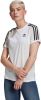 Adidas Originals Adicolor Classics 3 Stripes T shirt White Dames online kopen