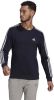 Adidas performance Sweater met ronde hals in molton, 3 stripes online kopen